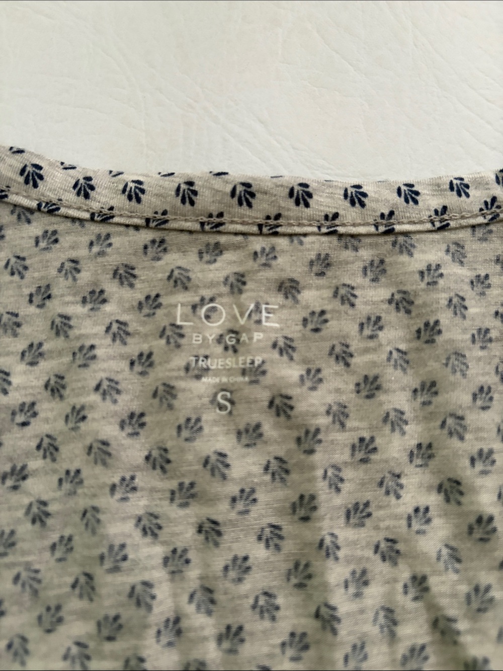 Gap Love By Gap Pajama Set Grey Blue size Small NWT - Picture 10 of 16